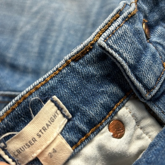 Madewell Cruiser Straight Leg Button Fly Jeans - Picture 5 of 16